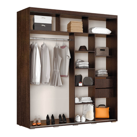 Шкаф-купе с зеркалом Крафт 5