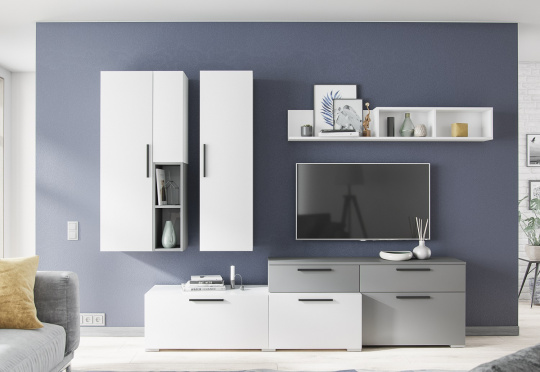 Полка навесная Альберо, белый