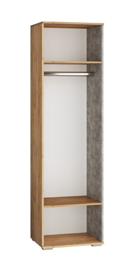 Шкаф для одежды Оскар-18, дуб крафт/ателье