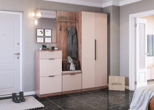 Шкаф для платья и белья Тоскана