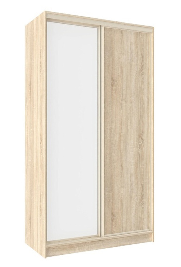 Шкаф-купе двухдверный с зеркалом 1200 Домашний Дуб сонома