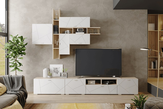 Полка Скайлайн 90, дуб сонома