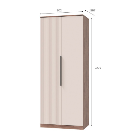 Шкаф для платья и белья Тоскана